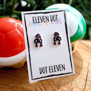 Super Mario Video Game Waluigi Pixel 8Bit Studs